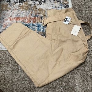 Linen Belted Pants